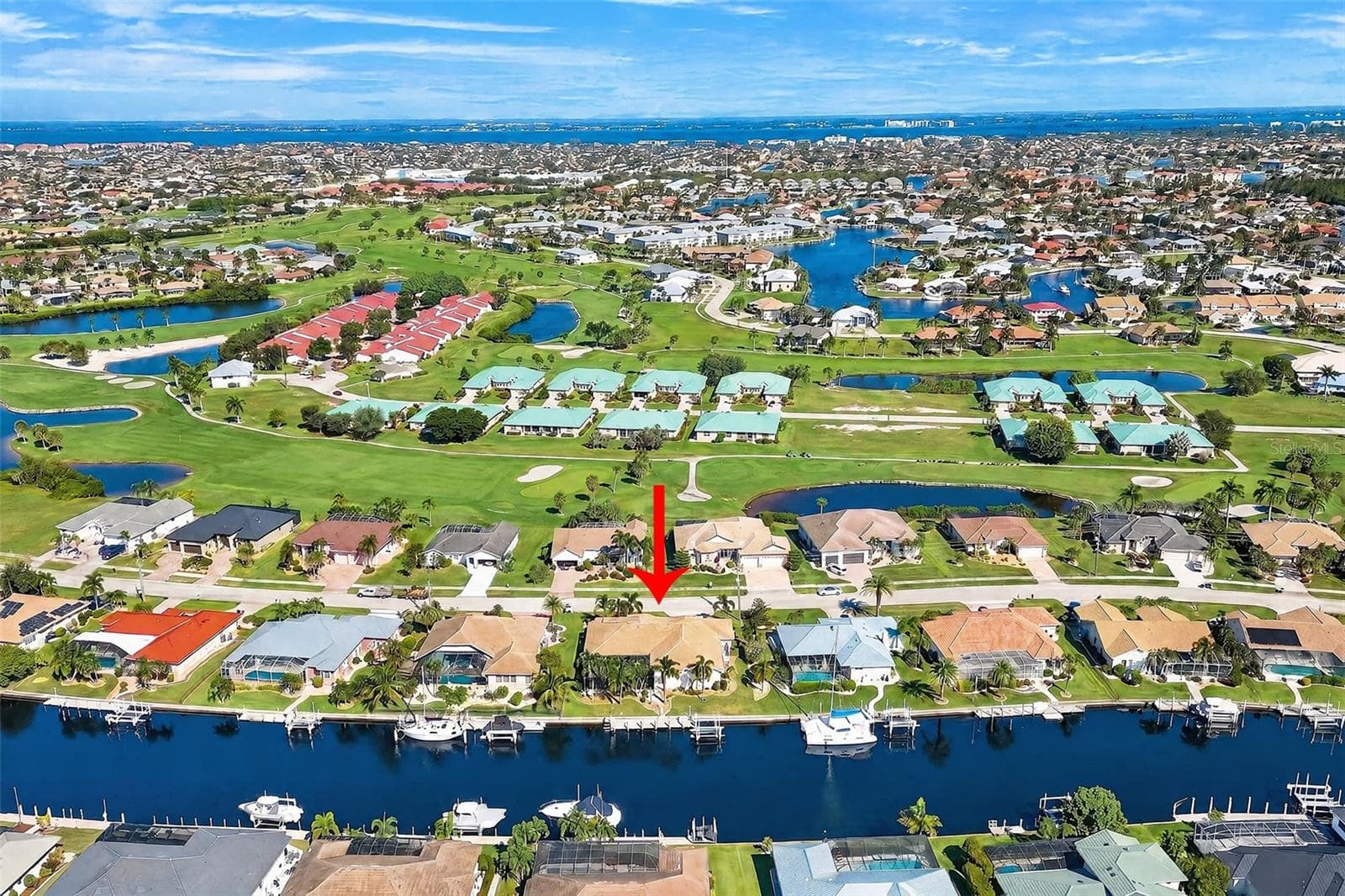Aerial Back View - 1535 SUZI ST, PUNTA GORDA