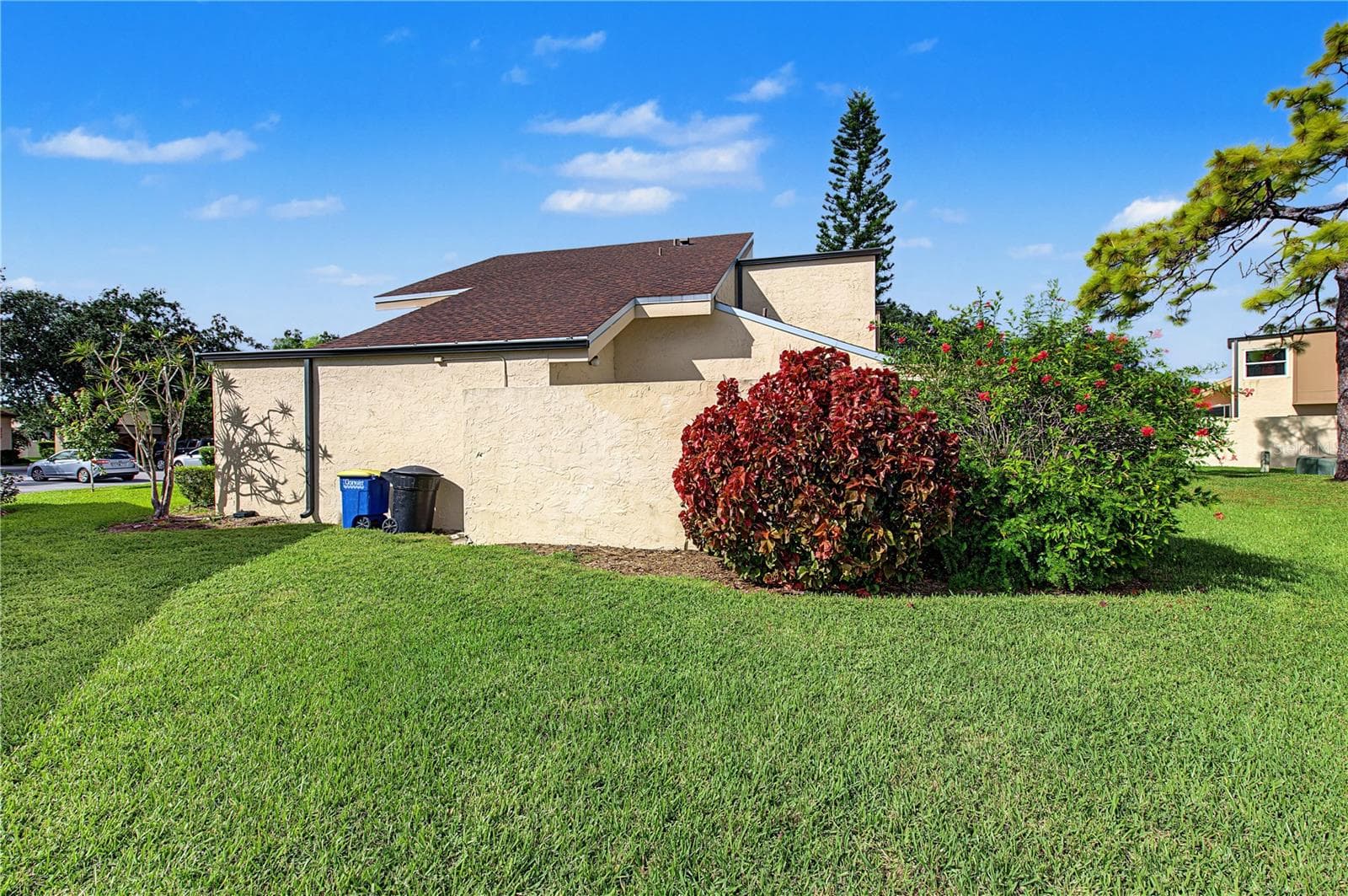 Side yard - cul de sac lot - 2729 FOXFIRE CT #C, CLEARWATER
