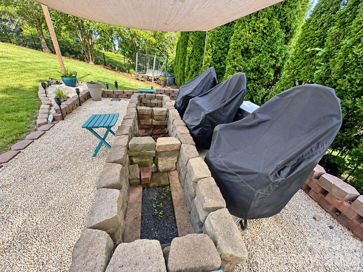 Backyard Shot of Fire Pit Shot 2 - 3125 Kennys Street, Pineville
