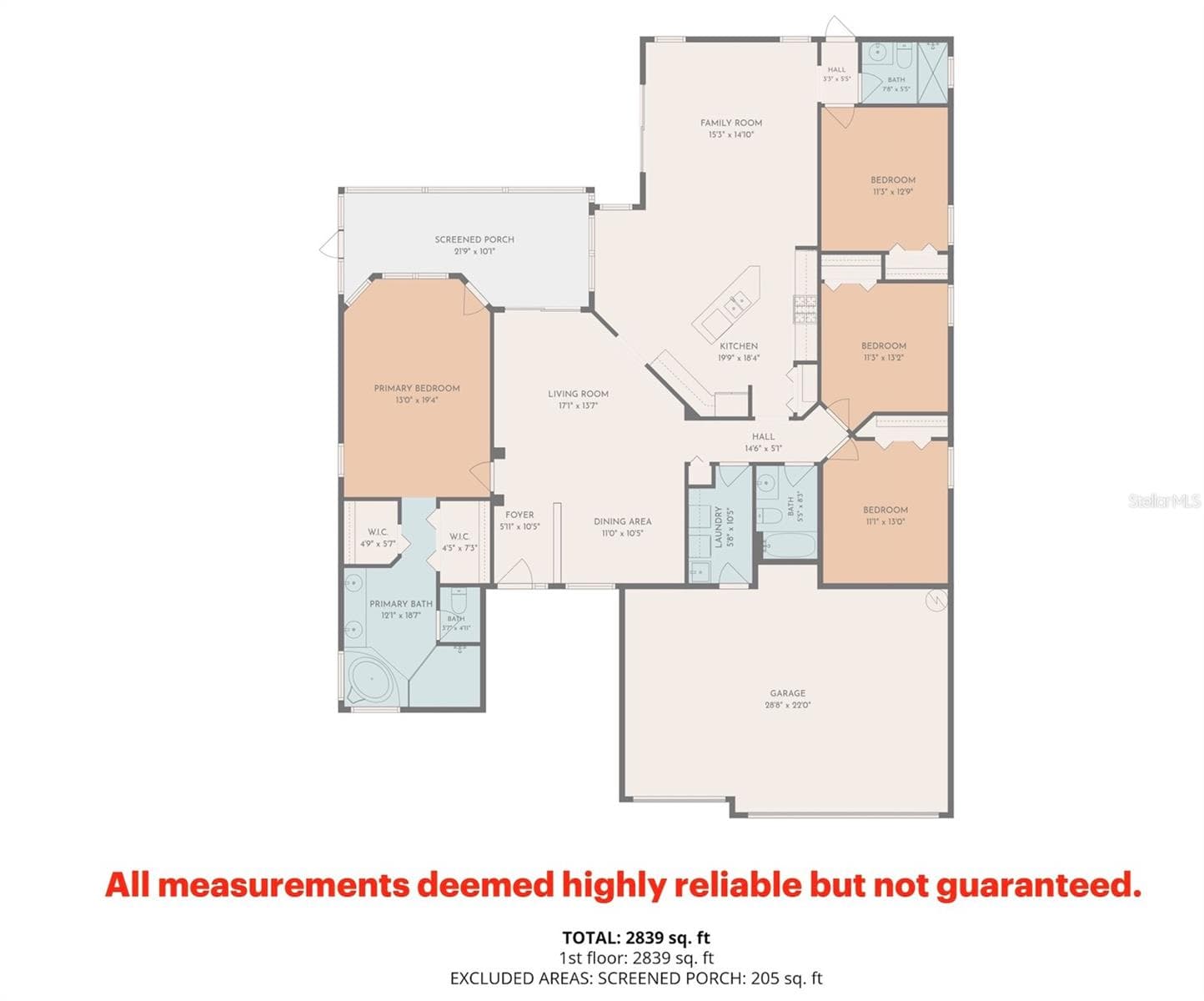 Floor Plan - 2884 GRAZELAND DR, SARASOTA