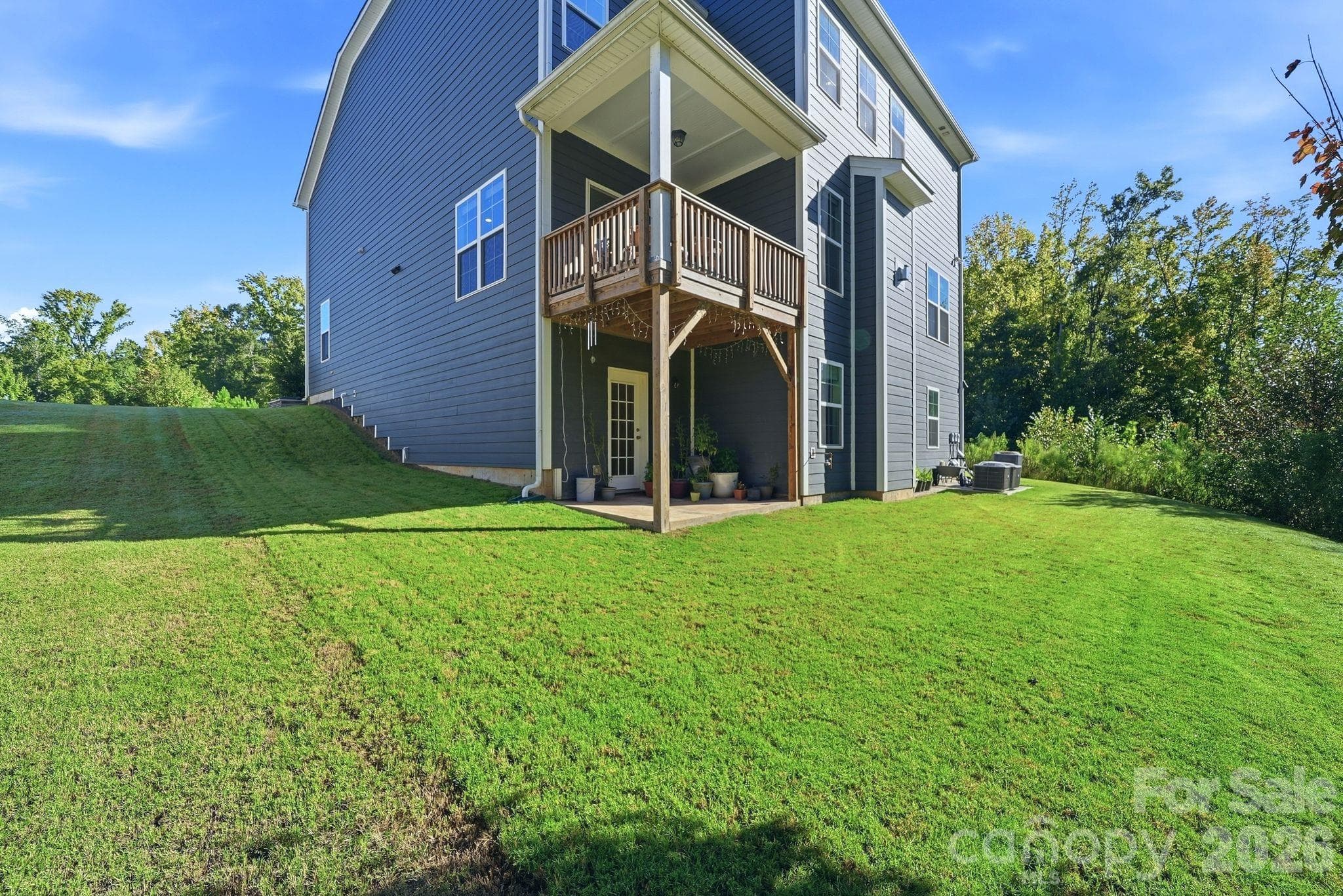 Side and Backyard showing patio and balcony/deck - 4603 Monument Valley Drive, Indian Land