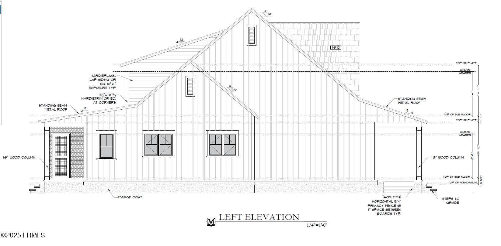 Left elevation - 63 Woodland Ridge Circle, Beaufort, SC 29907