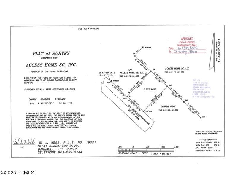 409 Wade Hampton Plat - 409 Wade Hampton Road, Hampton, SC 29924, Hampton