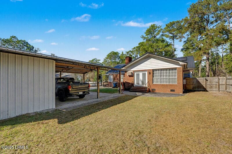 back carport 2 - 411 Willard Street, Hampton, SC 29924, Hampton