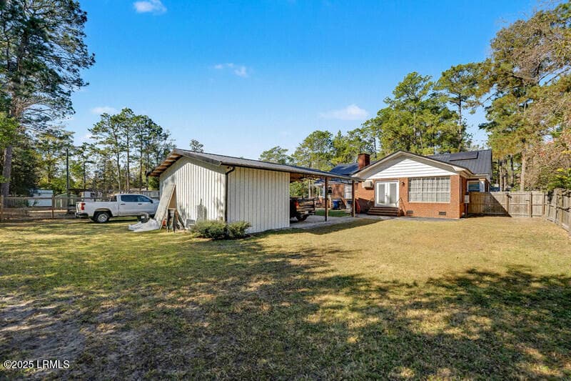 back carport - 411 Willard Street, Hampton, SC 29924, Hampton