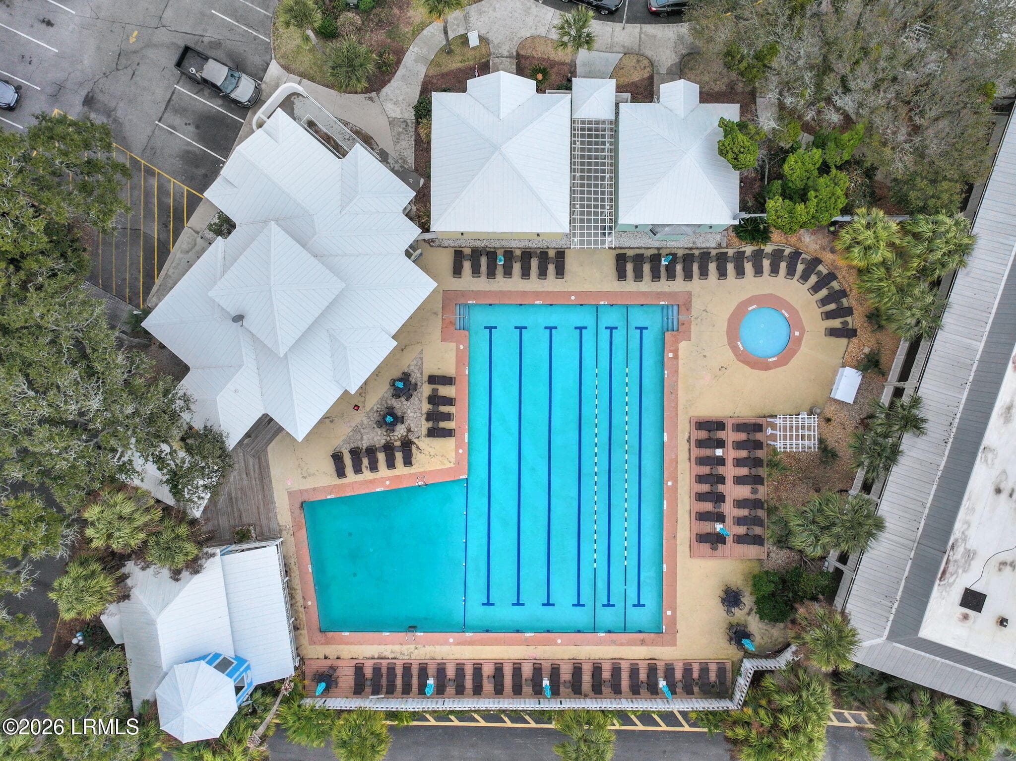 OLYMPIC POOL AERIAL - 129 Captain John Fripp Villa, Fripp Island, SC 29920