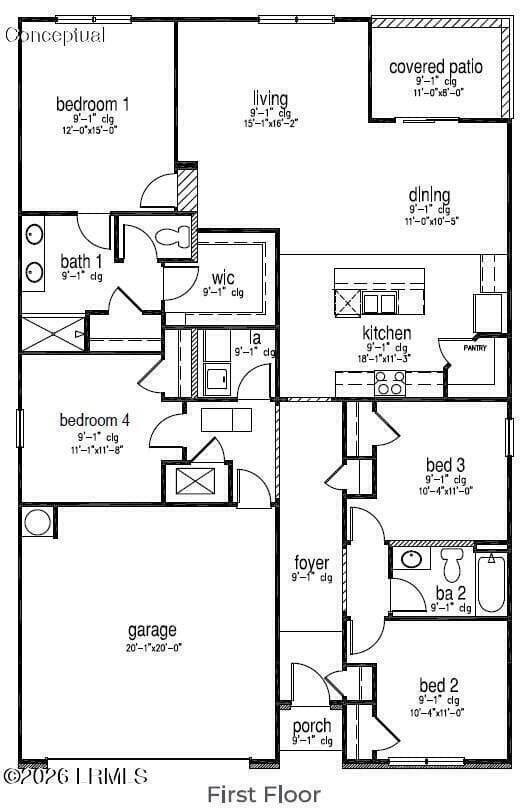 Cali MLS Floor Plan Image - 69 Planters Court, Hardeeville, SC 29927