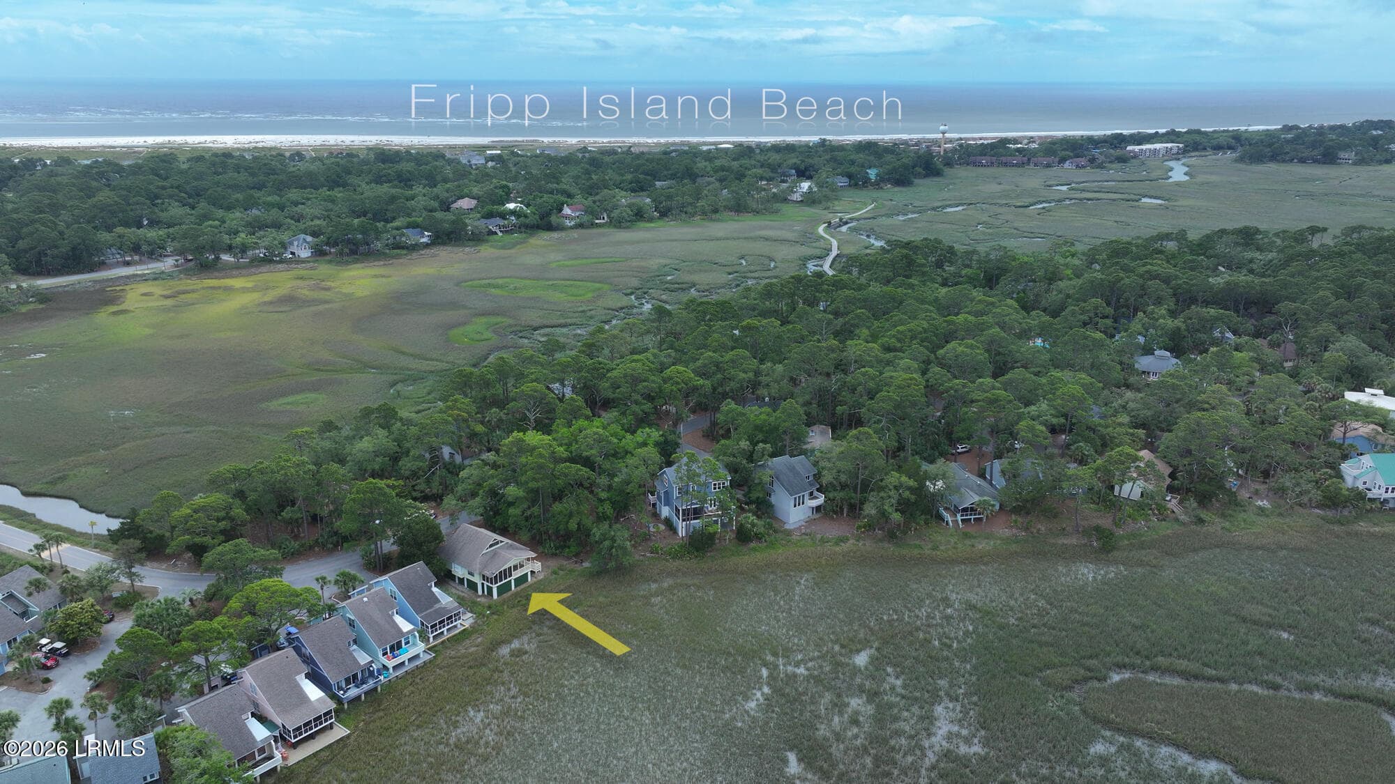 Aerial - 831 Marsh Dunes Road, Fripp Island, SC 29920