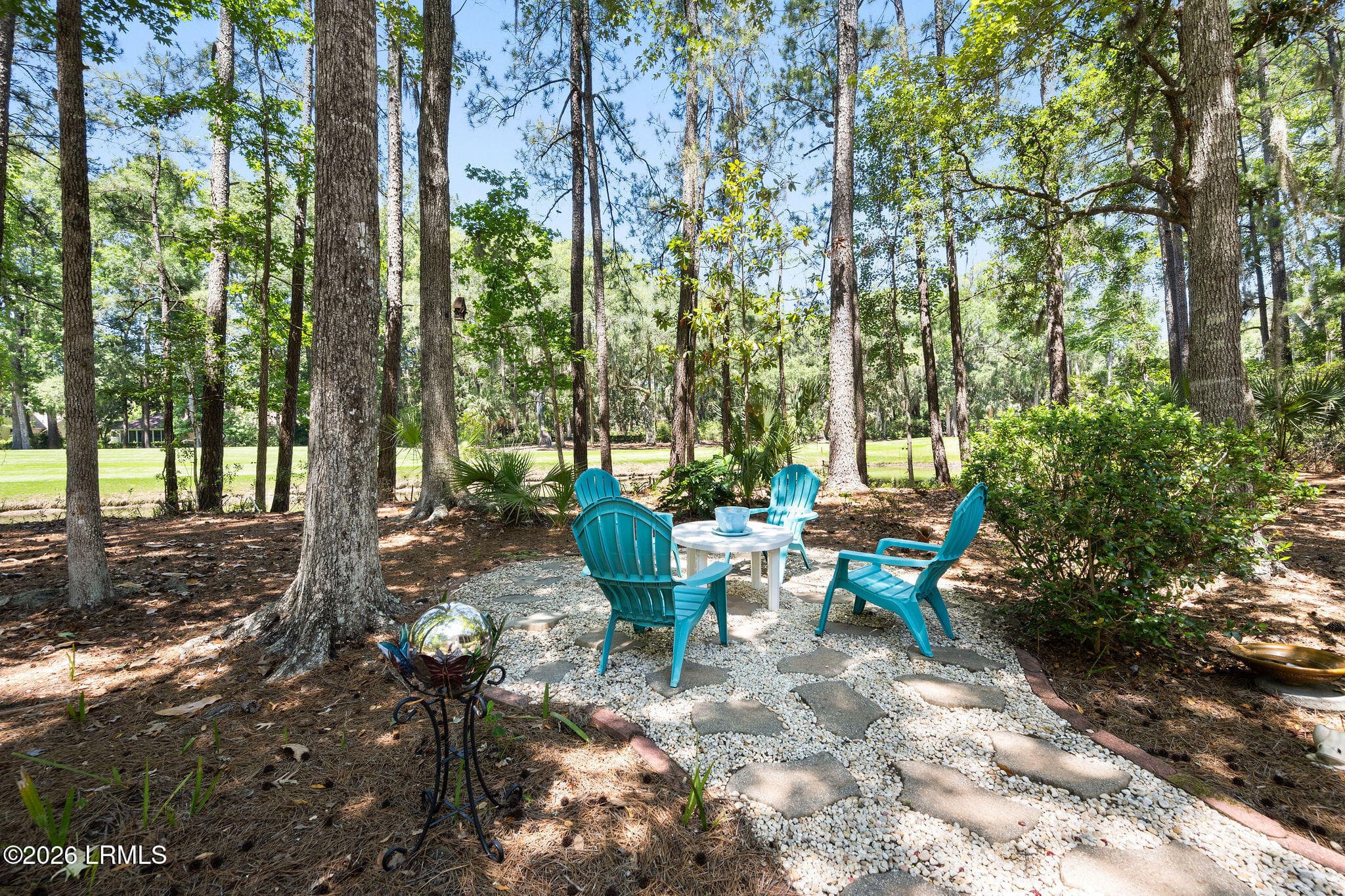 64Osprey-rear yard. firepit - 64 Osprey Circle, Okatie, SC 29909, Okatie