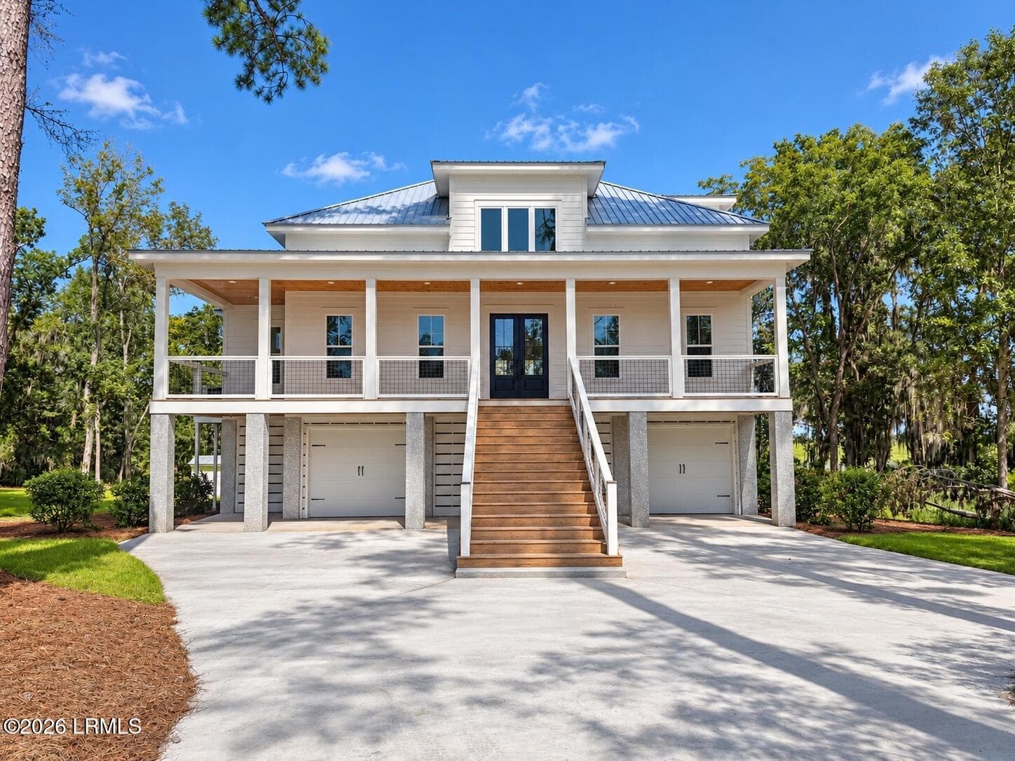 06_symmetrical_elevated_coastal_home - 2493 Knowles Island Road, Ridgeland, SC 29936, Ridgeland