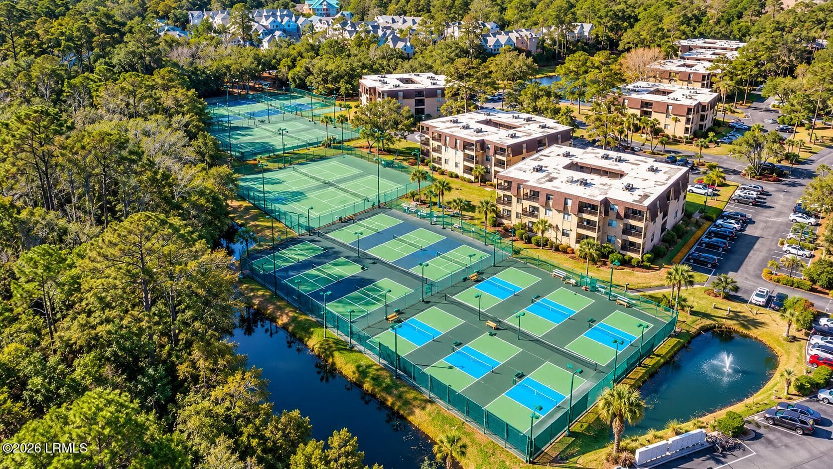 Aerial Tennis and Pickleball Resort Comp - 40 Folly Field Road 205b, Hilton Head Island, SC 29928, Hilton Head Island