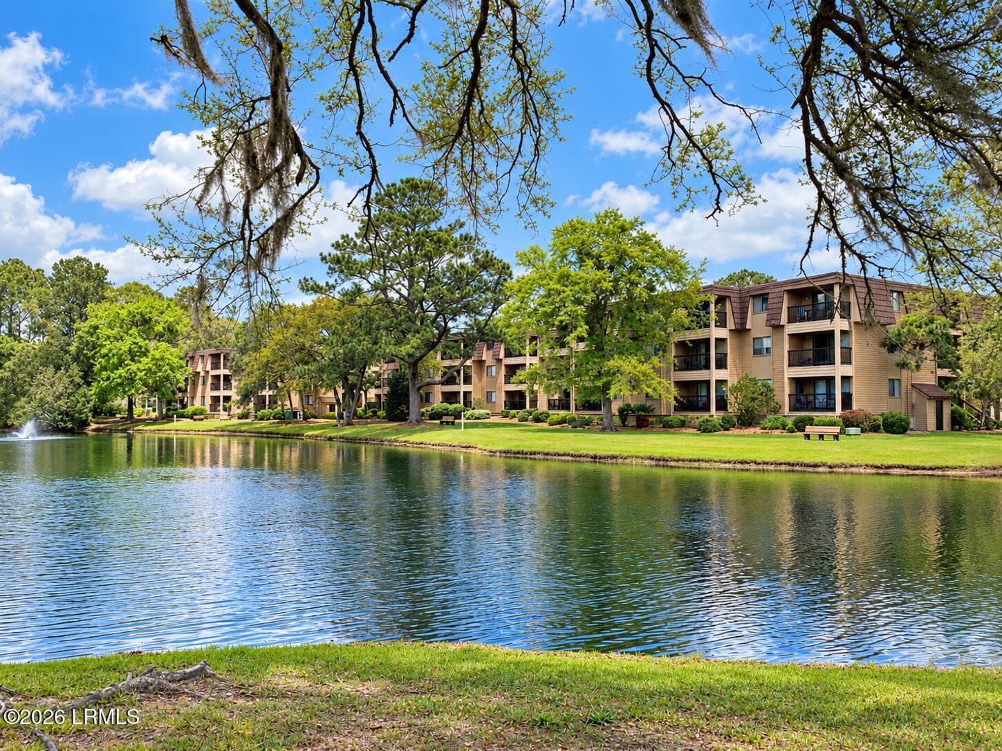 Serene lagoon with waterfront condos - 40 Folly Field Road 205b, Hilton Head Island, SC 29928, Hilton Head Island