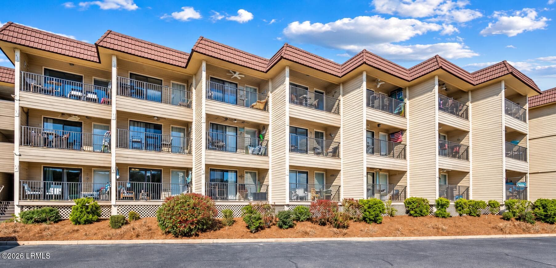Polished Beige Condominium Exterior - 40 Folly Field Road 205b, Hilton Head Island, SC 29928, Hilton Head Island