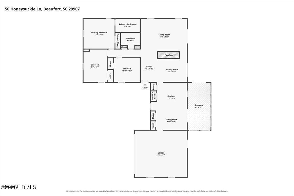 01-Floor-1 - 50 Honeysuckle Lane, Beaufort, SC 29907, Beaufort