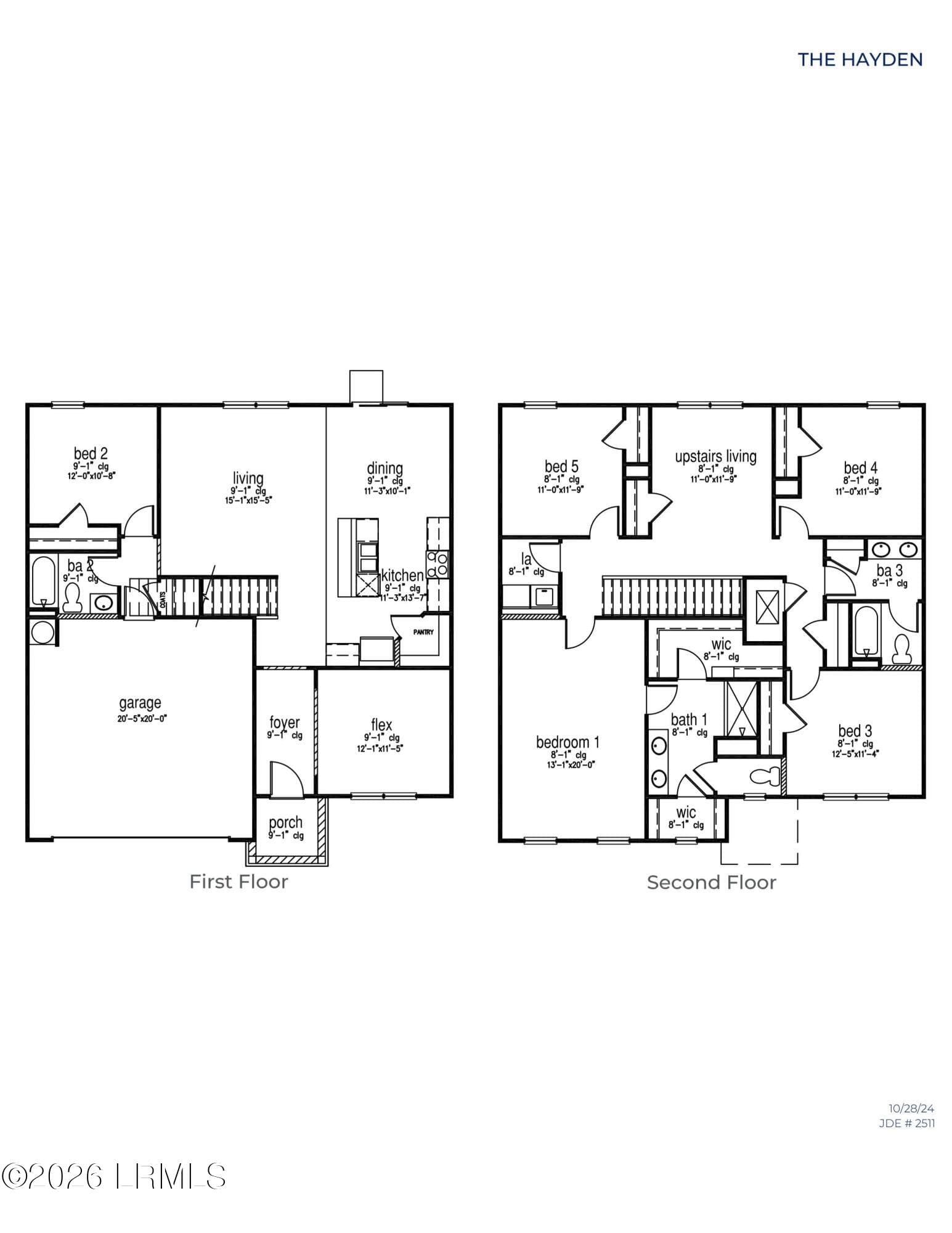 Hayden floorplan - 1096 Sanctuary Drive, Ridgeland, SC 29936, Ridgeland
