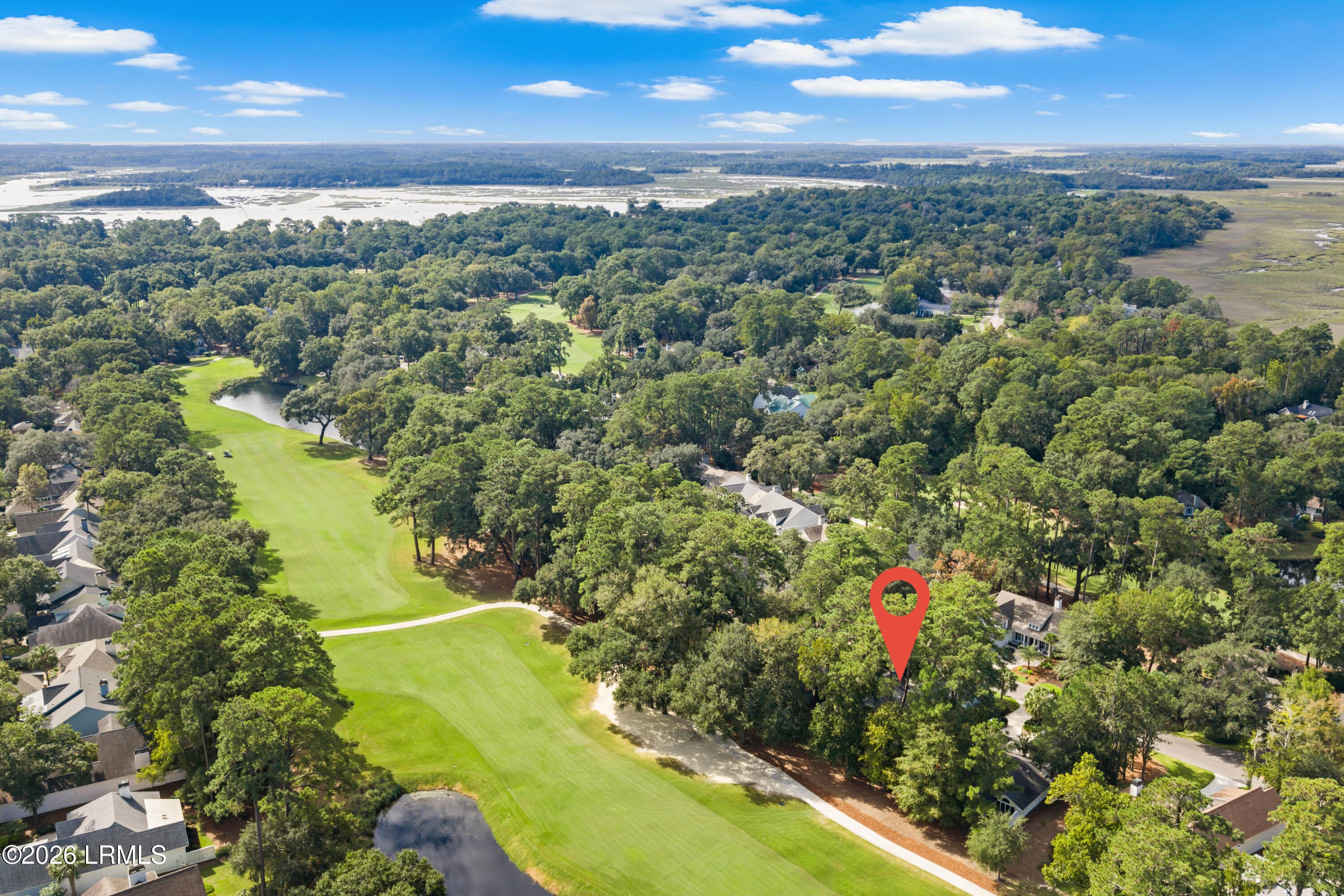 Aerial View - 217 Locust Fence Road, St. Helena Island, SC 29920, St. Helena Island