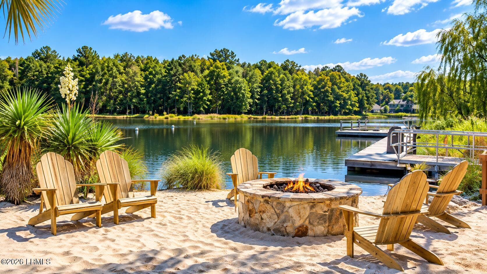 Lakeside Adirondack Fire Pit Retreat (1) - 224 Hampton Lake Drive, Bluffton, SC 29910, Bluffton