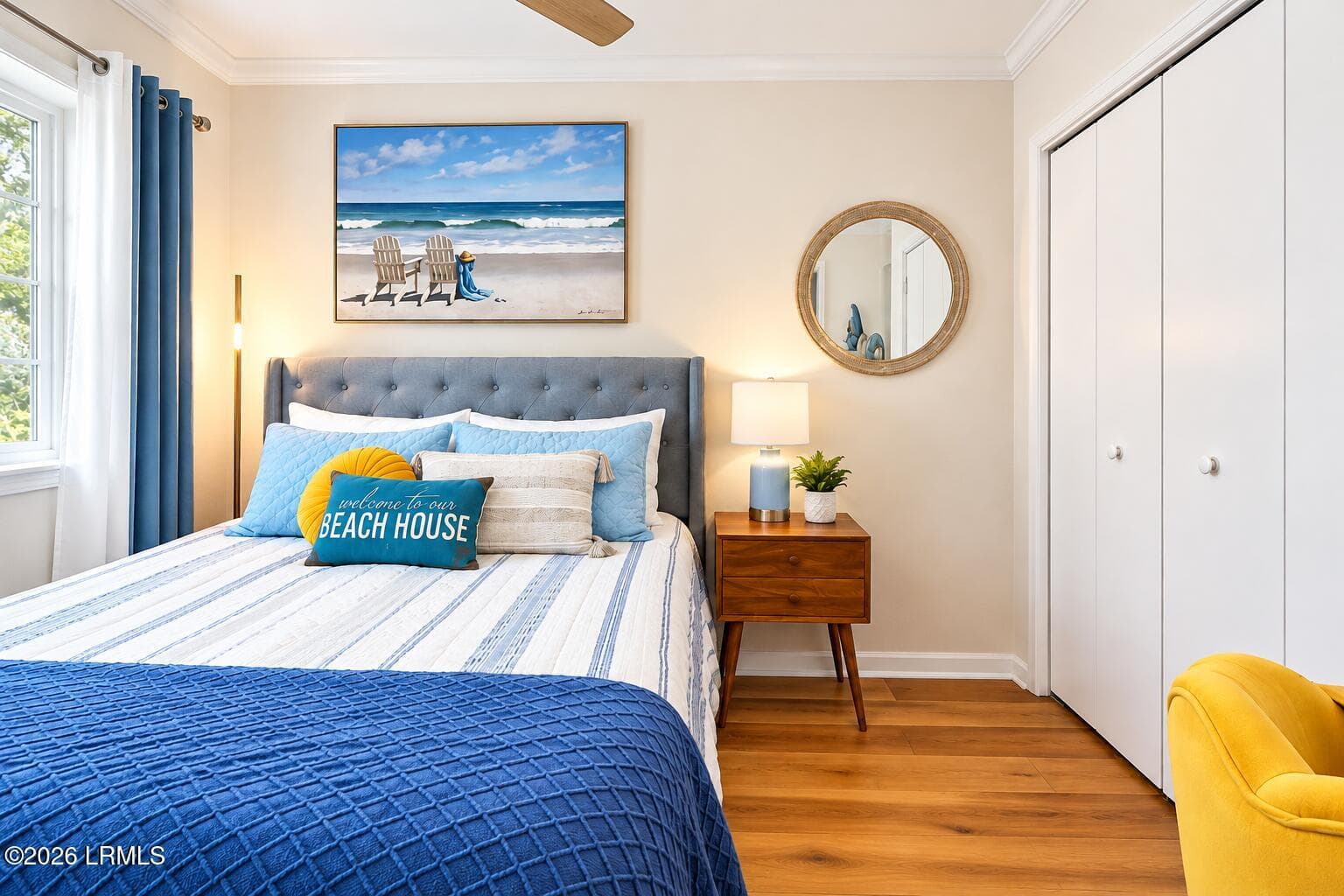 Coastal Bedroom with Beach House Charm - 40 Folly Field Road 205b, Hilton Head Island, SC 29928, Hilton Head Island