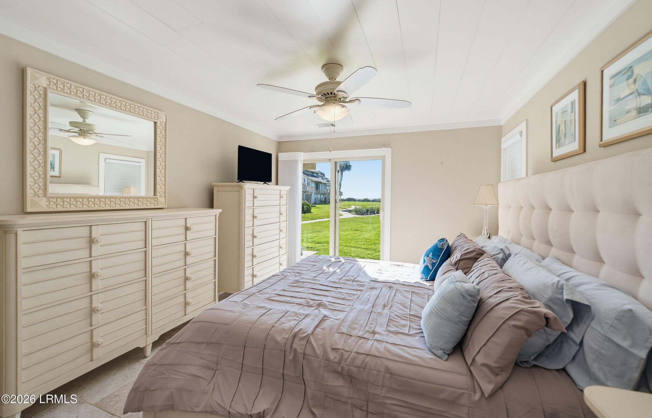 Oceanview bedroom - 119 Captain John Fripp Villa, Fripp Island, SC 29920, Fripp Island