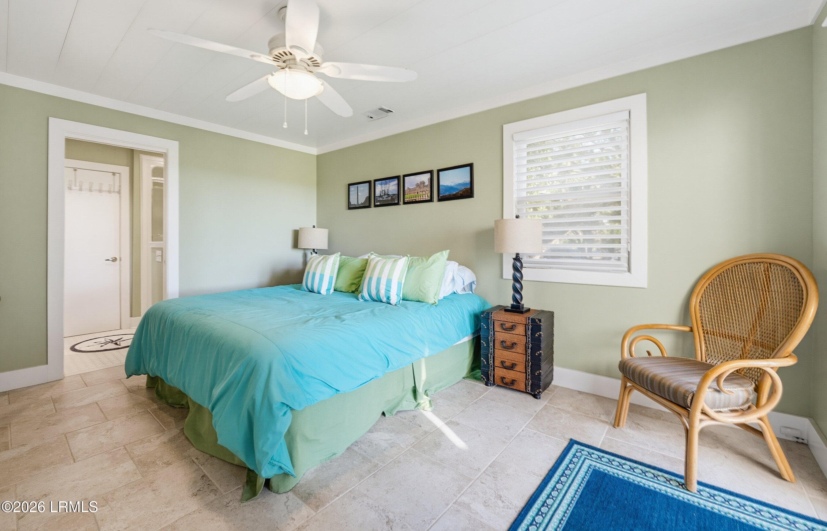 Oceanview bedroom - 119 Captain John Fripp Villa, Fripp Island, SC 29920, Fripp Island