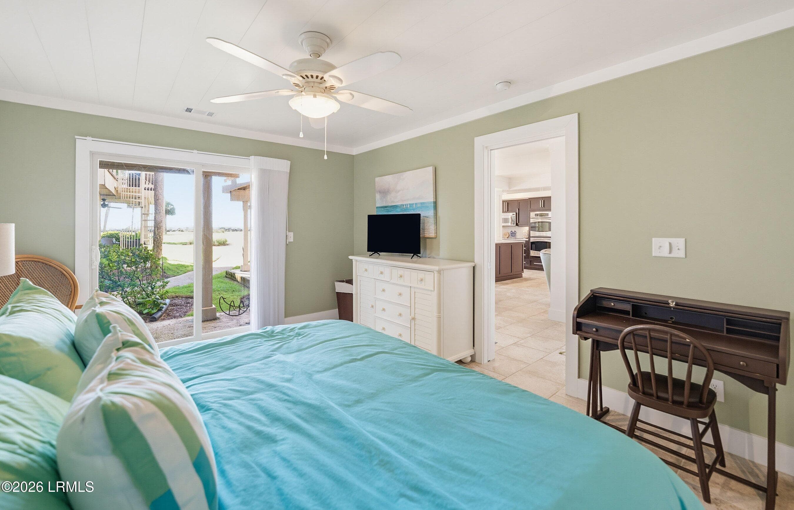 Oceanview bedroom - 119 Captain John Fripp Villa, Fripp Island, SC 29920, Fripp Island