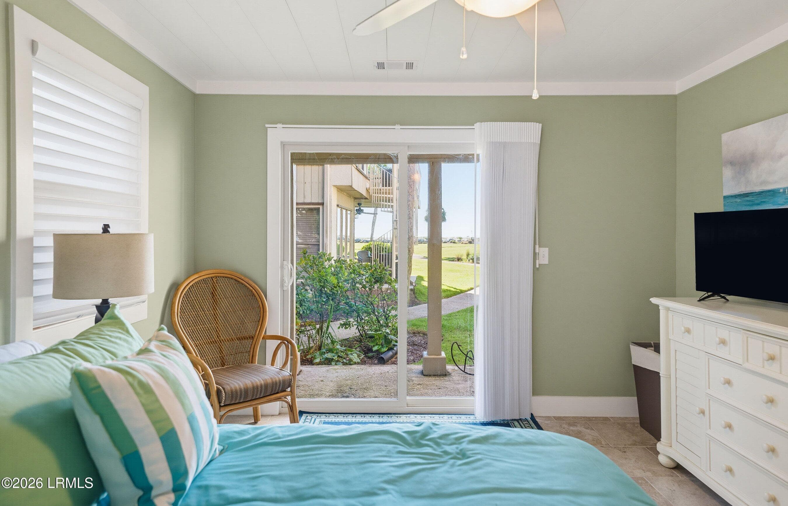 Oceanview bedroom - 119 Captain John Fripp Villa, Fripp Island, SC 29920, Fripp Island