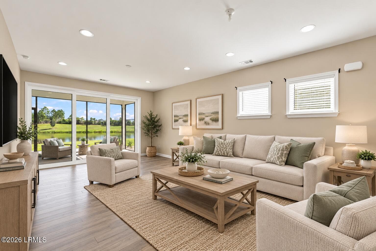 Bright Coastal Living Room Retreat - 232 Springtime Court, Bluffton, SC 29909, Bluffton