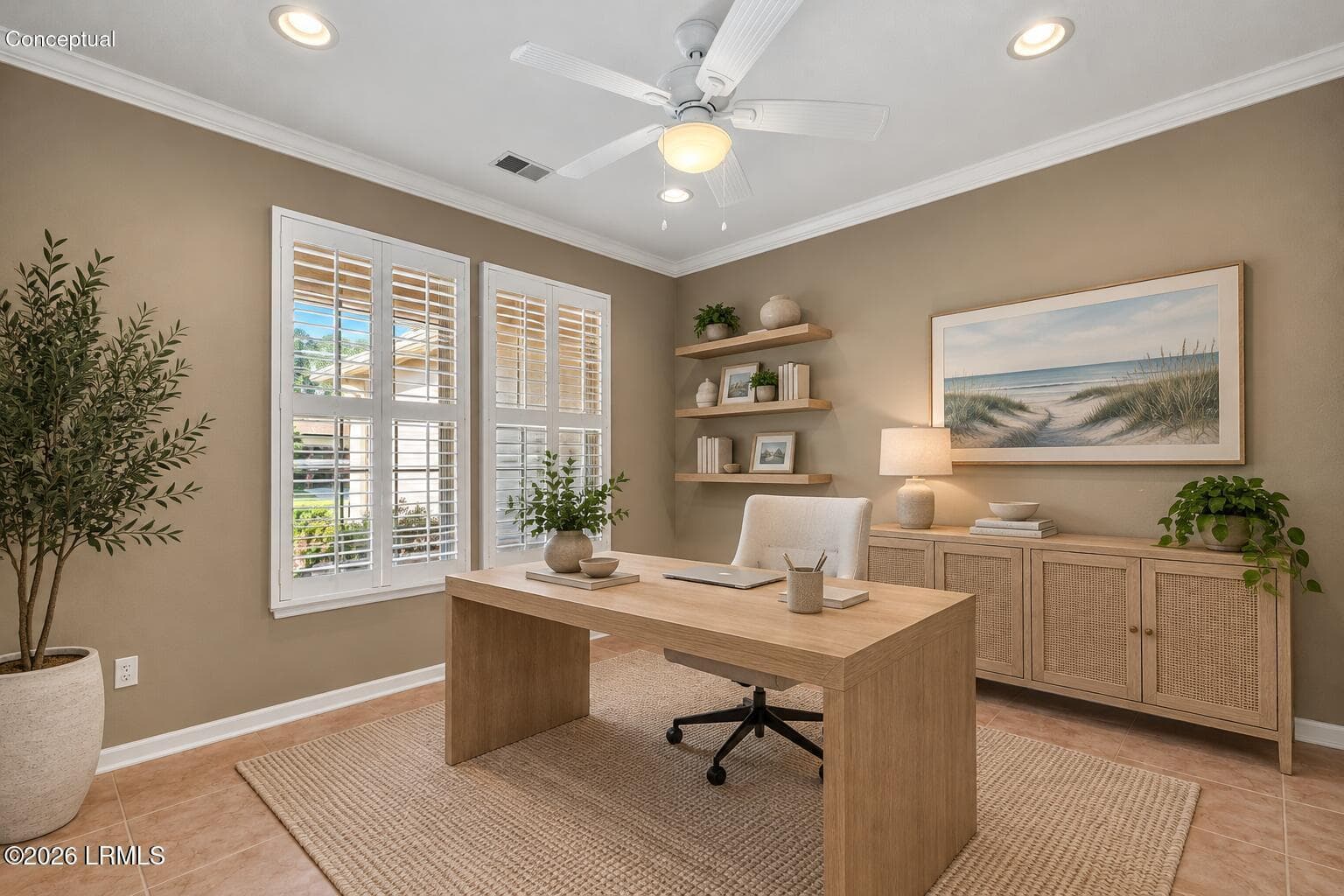Bright Coastal Home Office Retreat - 74 Stratford Village Way, Bluffton, SC 29909
