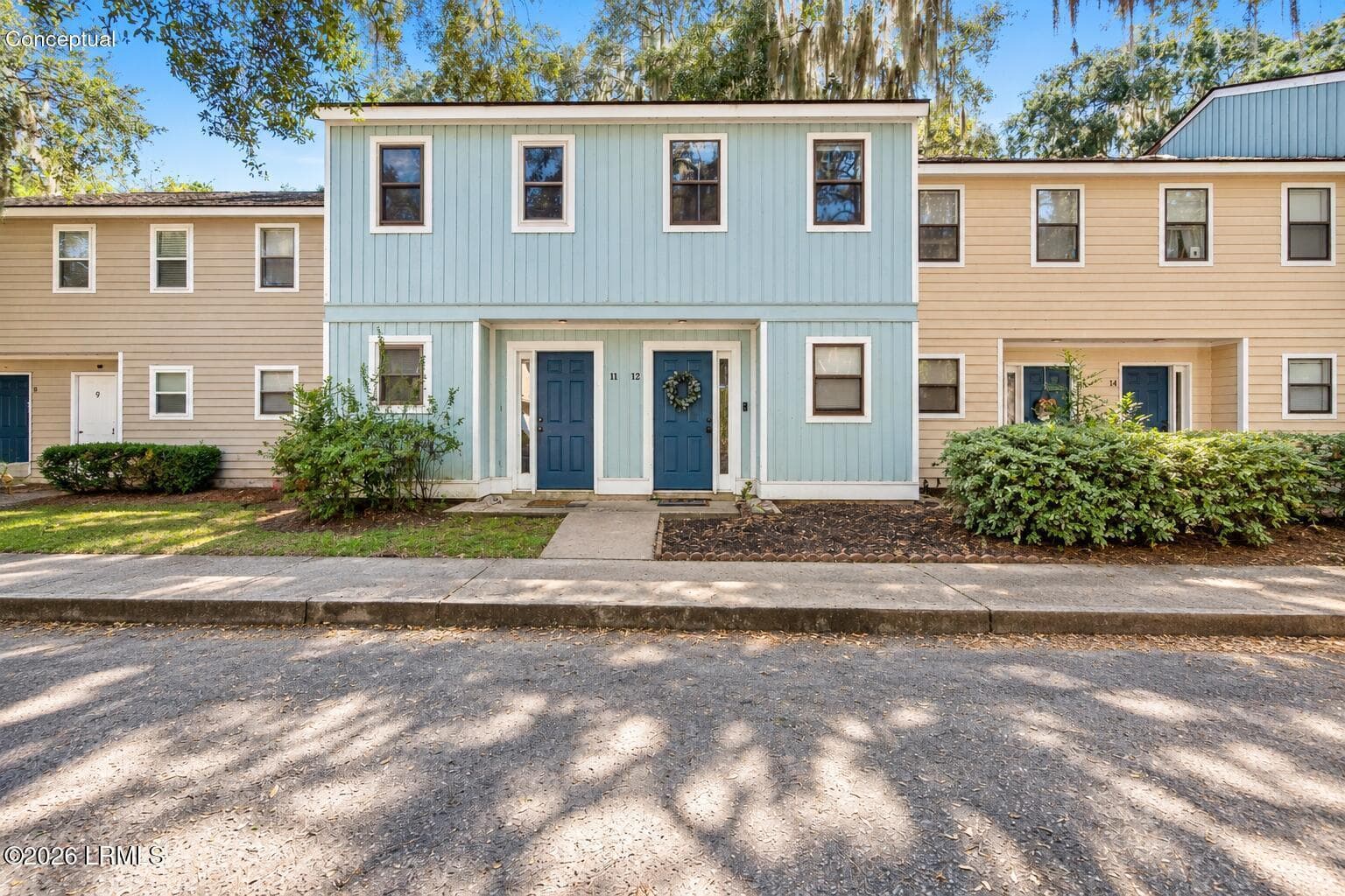 Seafoam Townhome Row with Spanish Moss - 2304 Pine S 12, Beaufort, SC 29902
