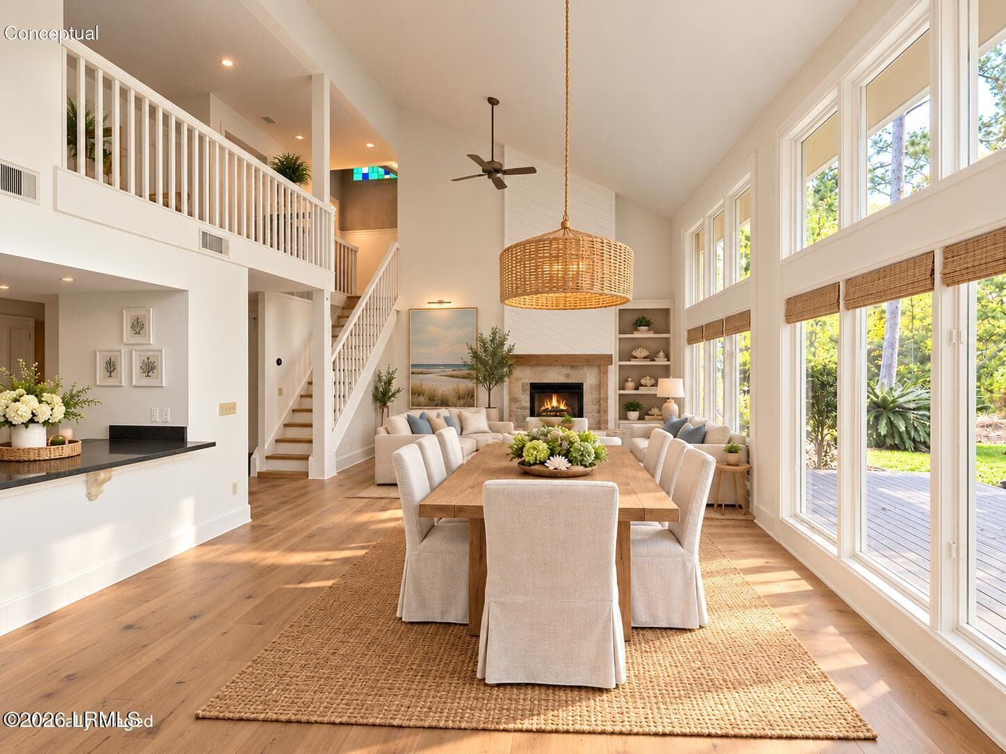 Virtually Staged Coastal Great Room (1) - 20 Toppin Drive, Hilton Head Island, SC 29926