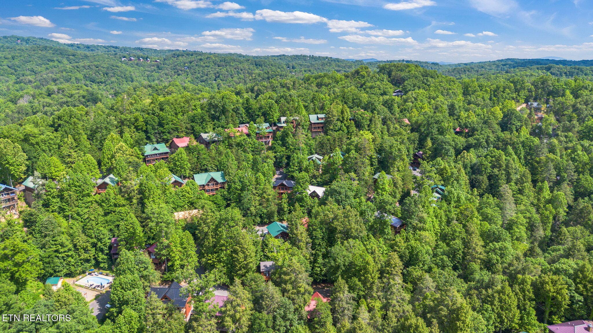 Drone Shot - 1695 Misty Hollow Way, Gatlinburg, TN 37738, Gatlinburg