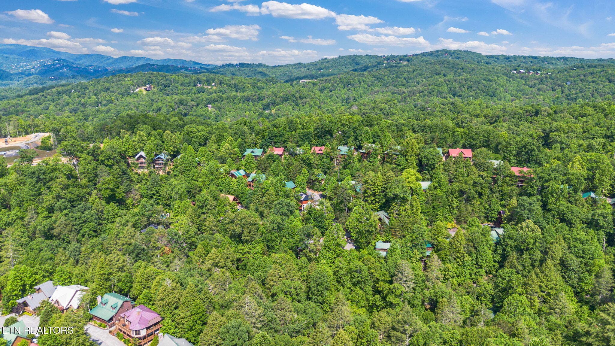 Drone View - 1695 Misty Hollow Way, Gatlinburg, TN 37738, Gatlinburg