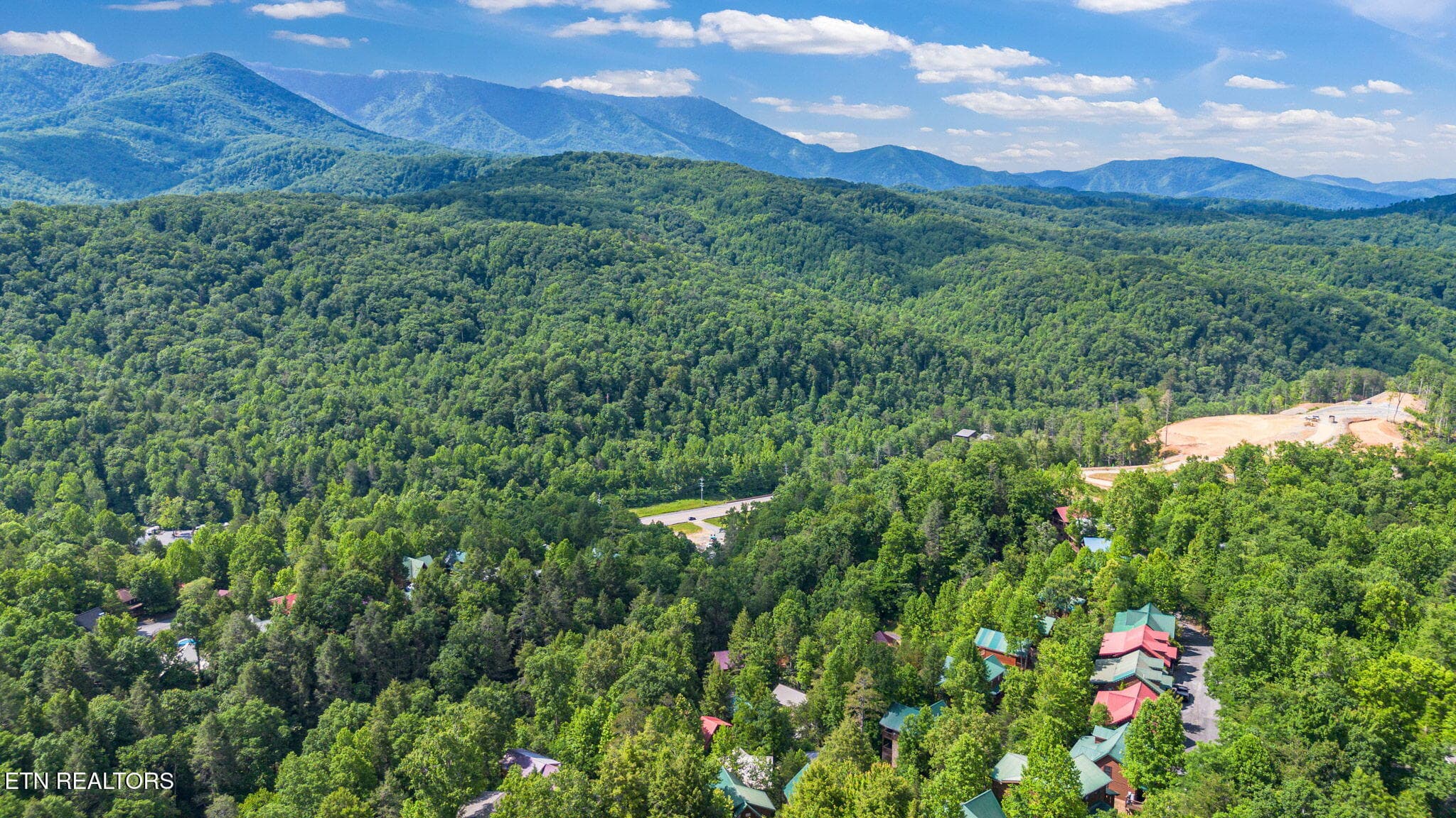 Aerial view - 1695 Misty Hollow Way, Gatlinburg, TN 37738, Gatlinburg