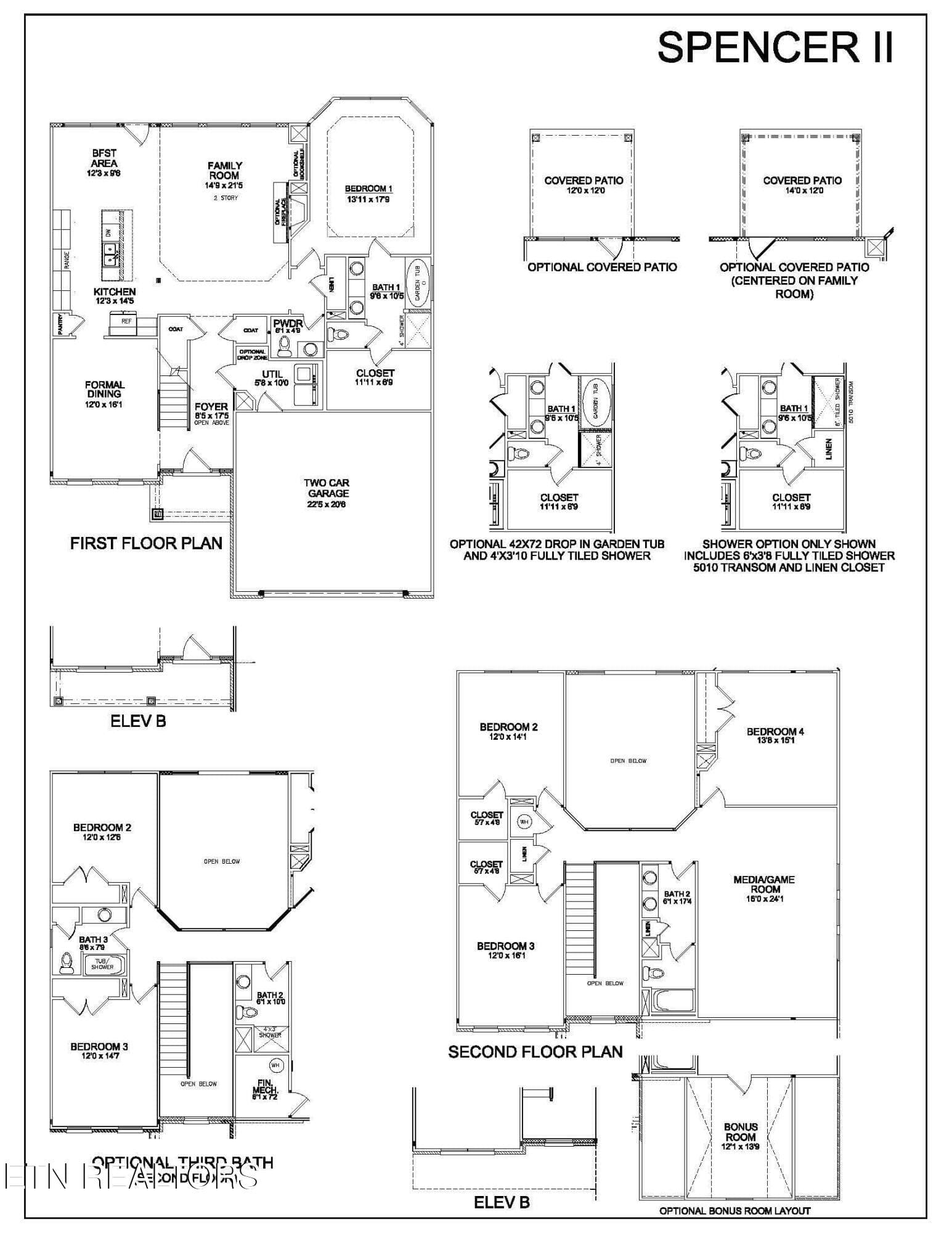 Spencer II Floorplan Revised 12.08.22 - 1894 Hickory Reserve Rd, Knoxville, TN 37932, Knoxville