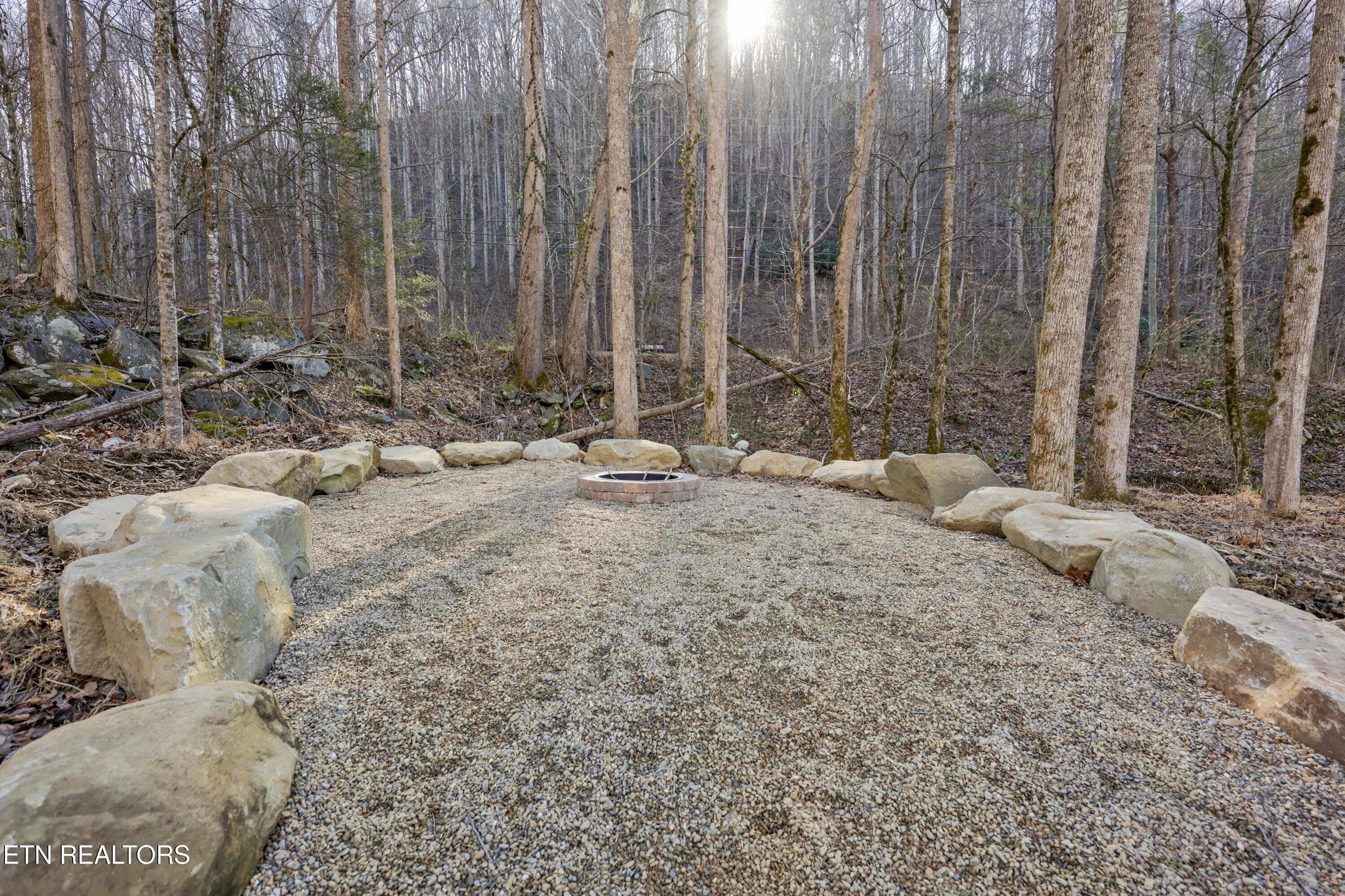 Community Fire Pit Creekside - 228 Braydens Way, Gatlinburg, TN 37738, Gatlinburg