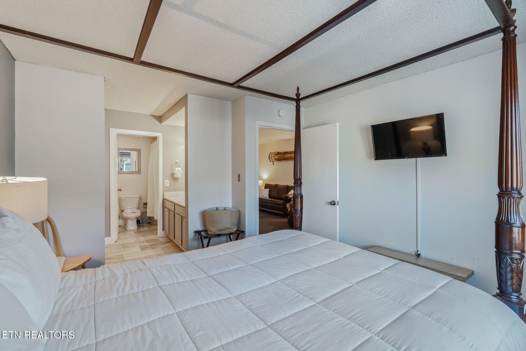 Bedroom TV View - 102 Baskins Creek Bypass 207, Gatlinburg, TN 37738, Gatlinburg