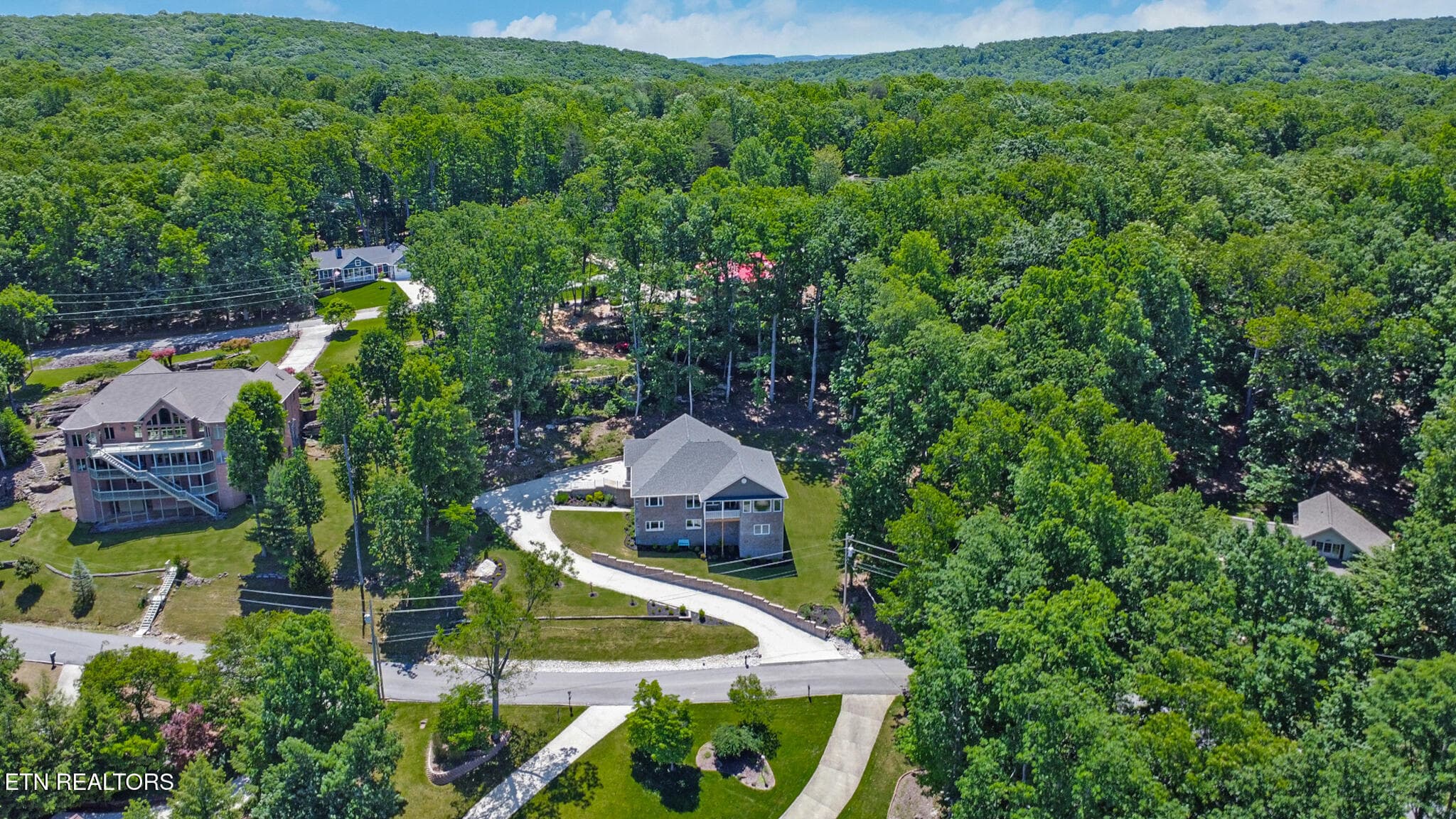 Aerial view from street - 38 Markham Terrace, Crossville, TN 38558