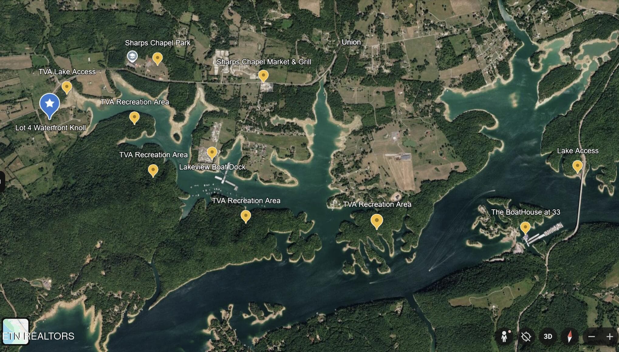 Lot 4 Waterfront Knoll - Lot 4 Waterfront Knoll Rd, Sharps Chapel, TN 37866, Sharps Chapel