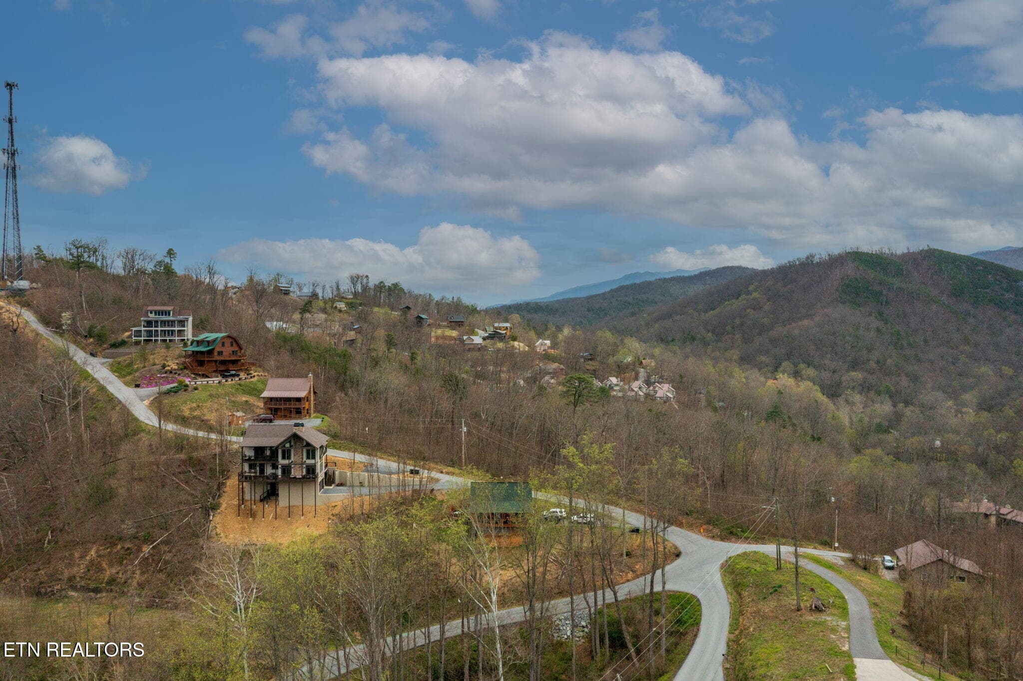 homesandvideos aerials-14745 copy - 309 Tower Rd, Gatlinburg, TN 37738, Gatlinburg