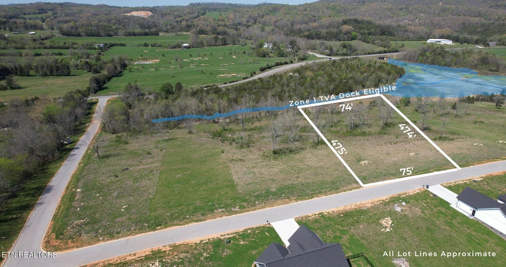 Winter Water Level - Lot 4 Waterfront Knoll Rd, Sharps Chapel, TN 37866, Sharps Chapel