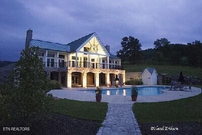 clubhouse_night - lot 485 Russell Brothers Rd, Sharps Chapel, TN 37866, Sharps Chapel