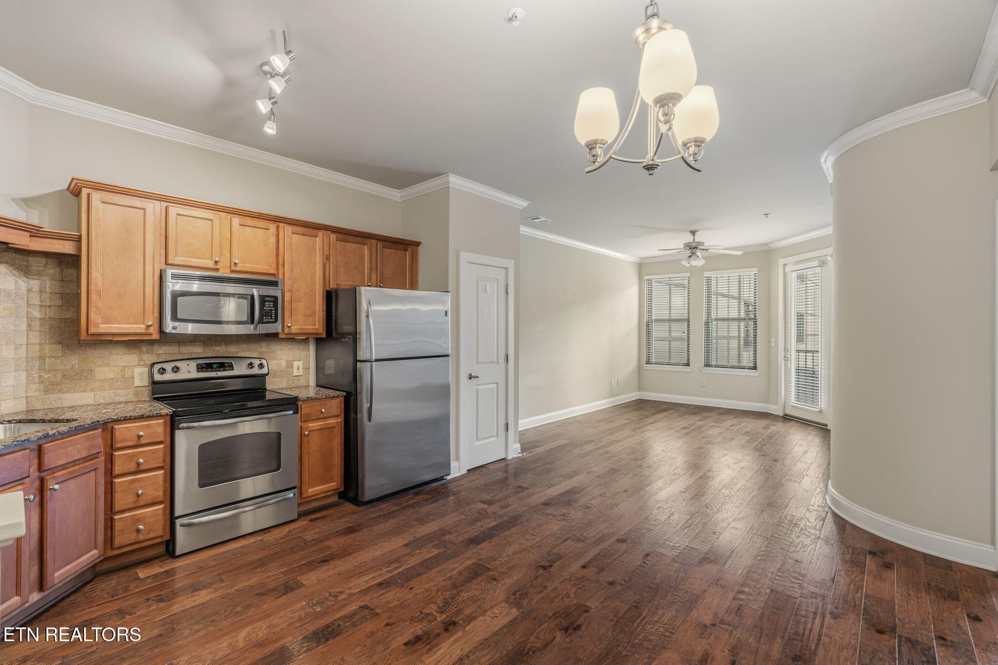 Kitchen towards living area - 445 W Blount Ave 409, Knoxville, TN 37920, Knoxville