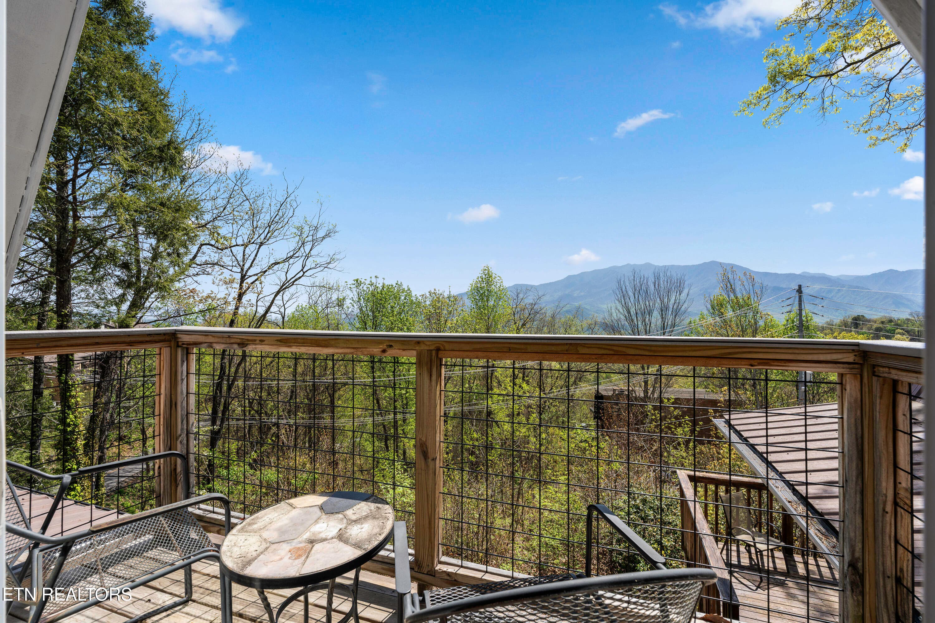 Upper Deck with Views - 1066 Ski View Drive, Gatlinburg, TN 37738, Gatlinburg