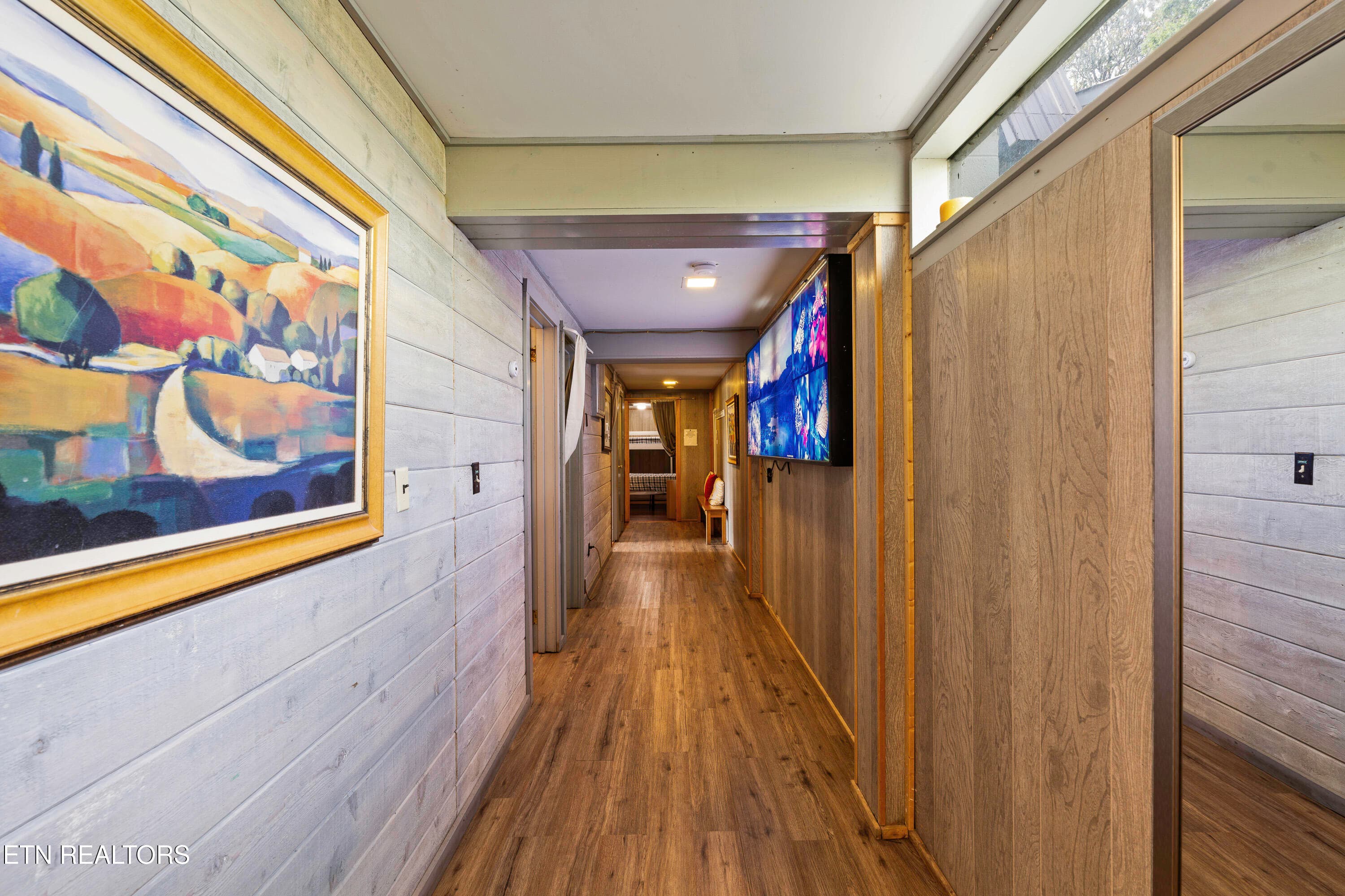 Basement Hallway with Artwork - 1066 Ski View Drive, Gatlinburg, TN 37738, Gatlinburg