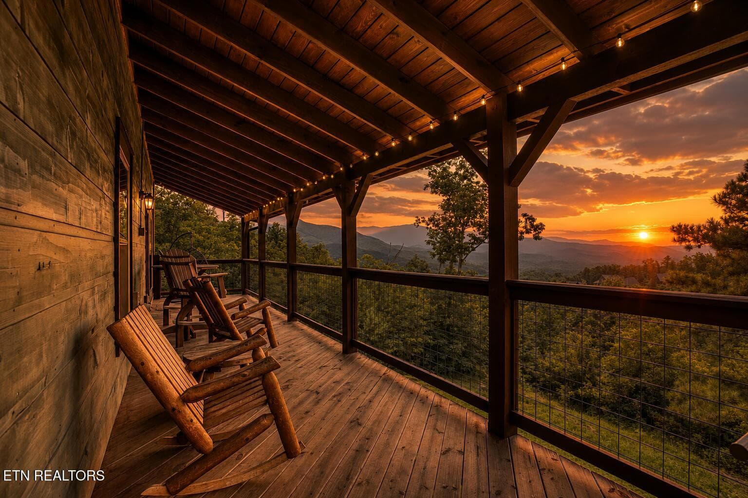 view of the smoky mountains - 804 Upper Picadilly Lane, Gatlinburg, TN 37738, Gatlinburg