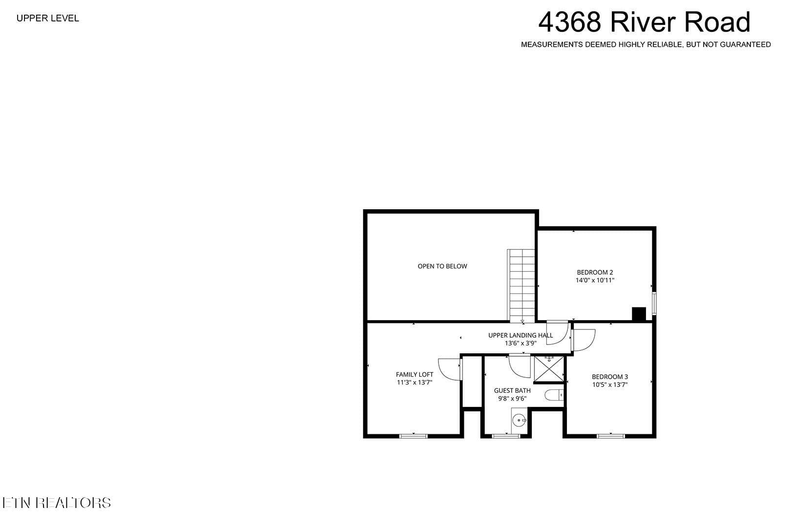 54_RiverRoad_4368_FloorPlan-UpperLevel - 4368 River Rd, Ten Mile, TN 37880