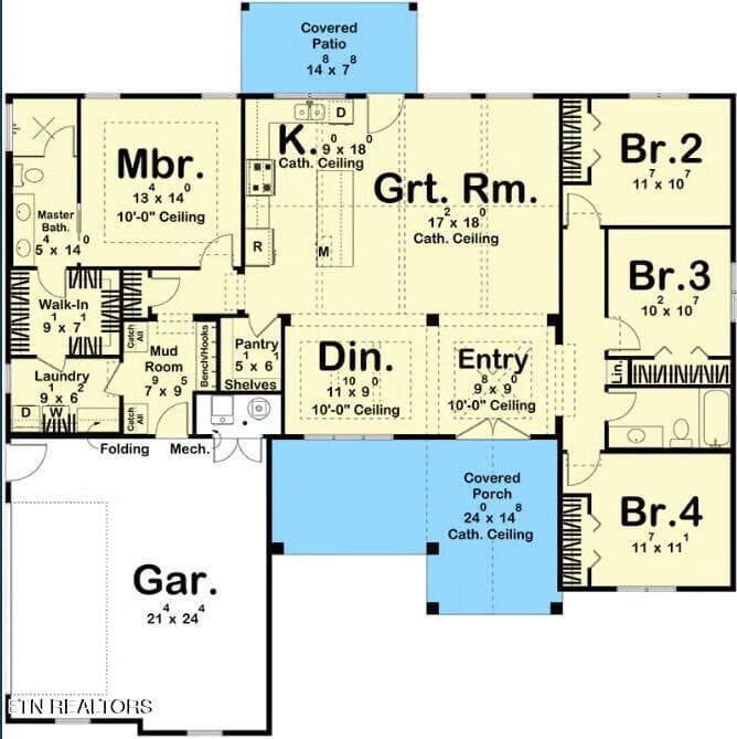 520 Overlook floor plan - 520 Overlook Drive, Dayton, TN 37321