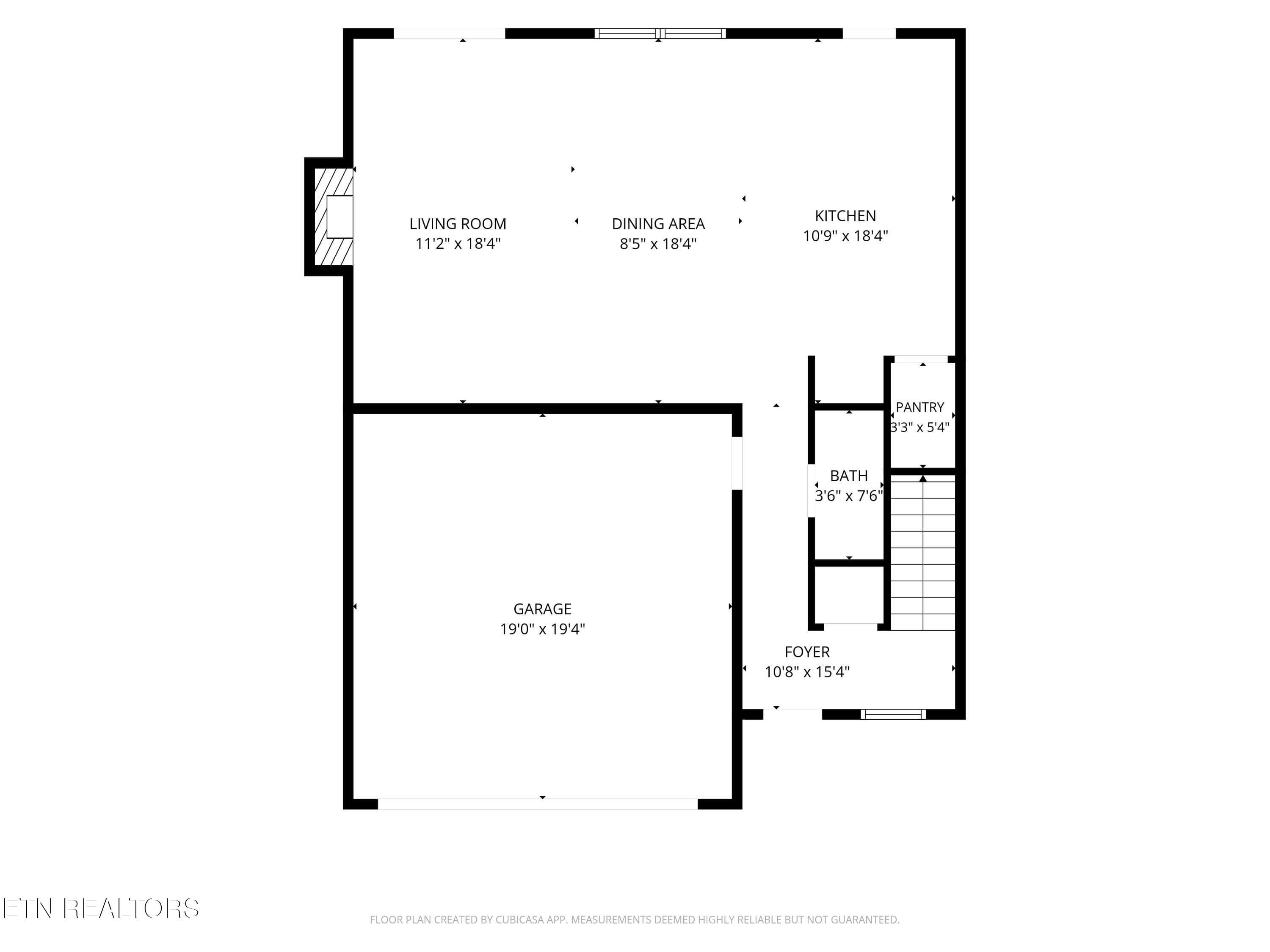 1st_floor (with dimensions) - 245 Royal Oaks Drive, Maryville, TN 37801, Maryville