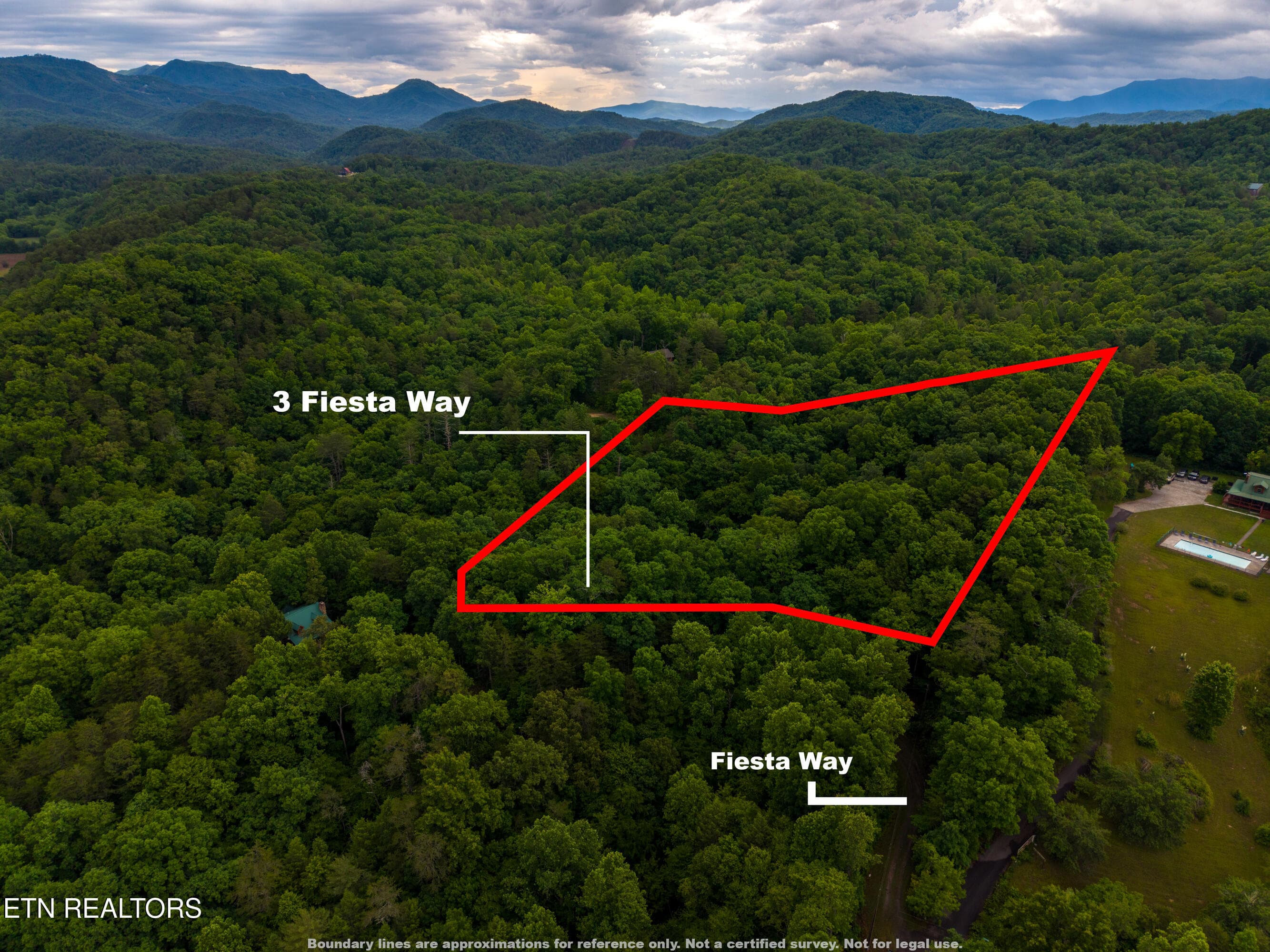 3Fiesta_Boundary2 - Lot 3 Fiesta Way, Sevierville, TN 37876