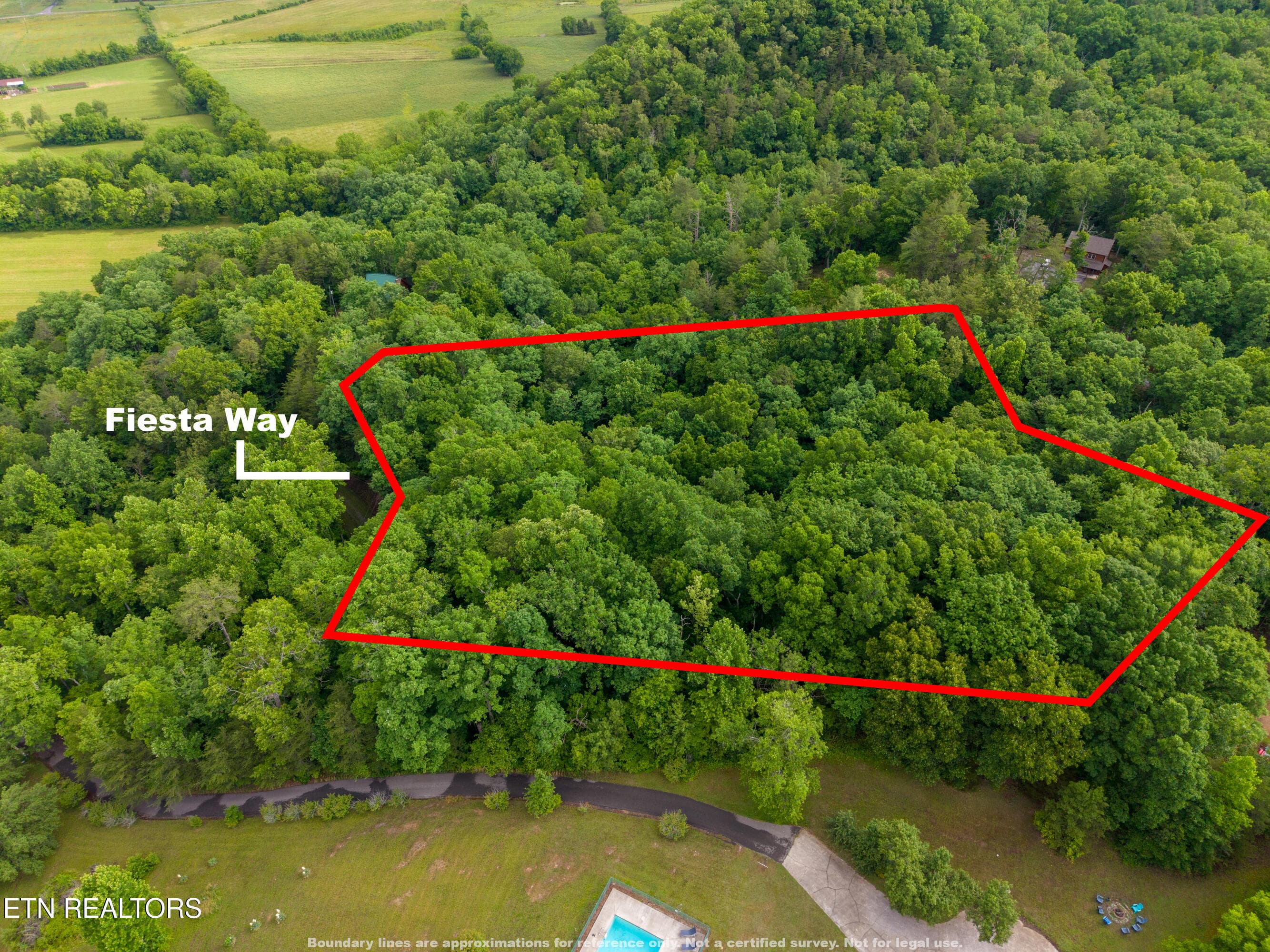 3Fiesta_Boundary4_TopDown - Lot 3 Fiesta Way, Sevierville, TN 37876